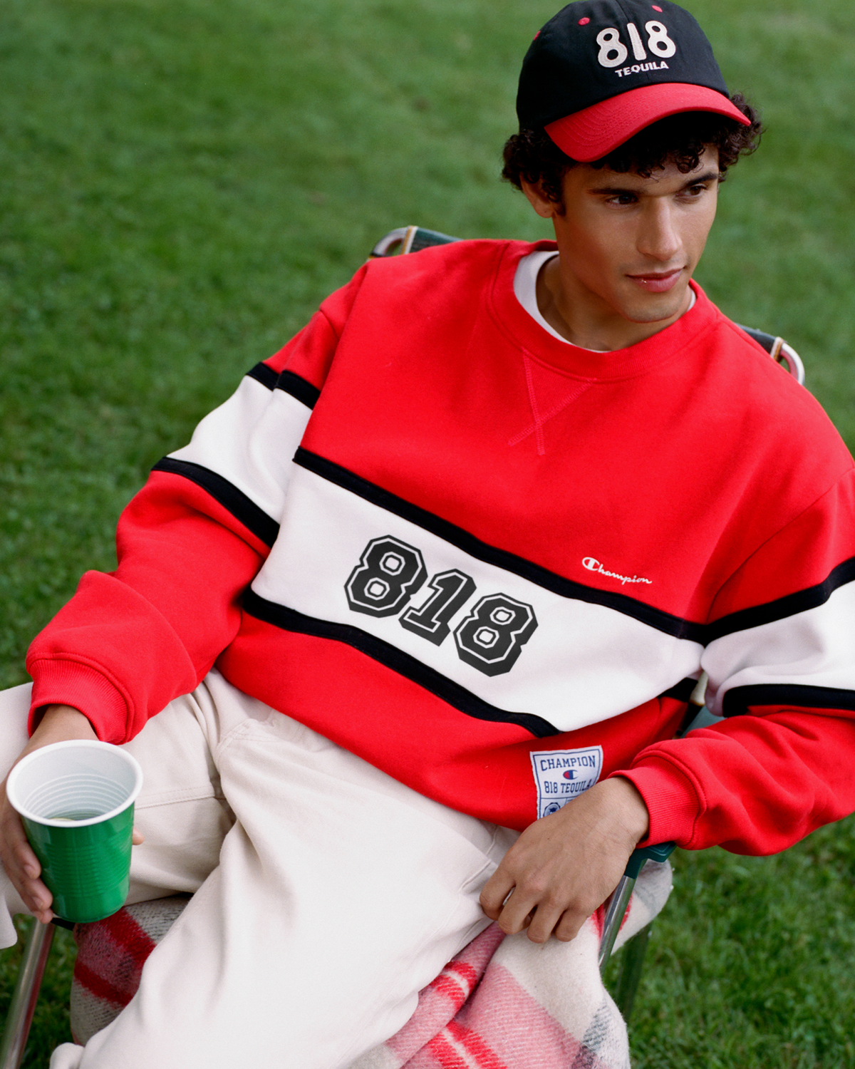 RED & BLACK TAILGATE CREWNECK