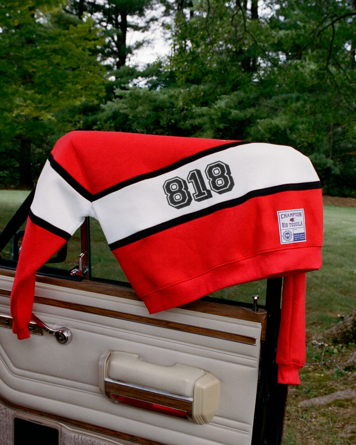 RED & BLACK TAILGATE CREWNECK