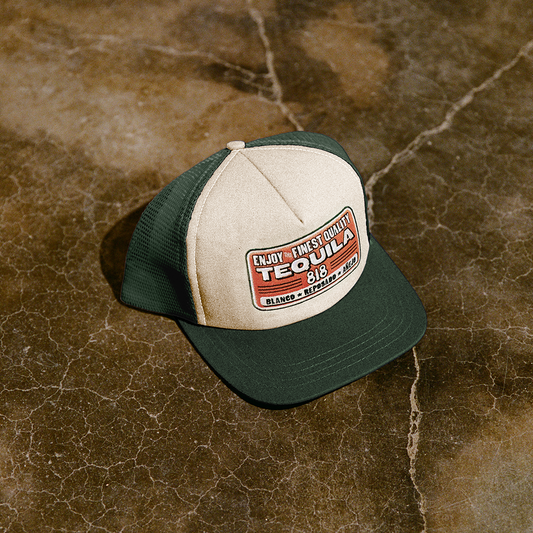 FINEST QUALITY TEQUILA MESH TRUCKER HAT